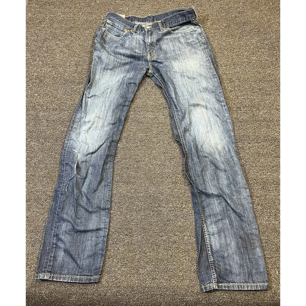 Levi's 514 Men's Jeans 31x32 Blue Denim Regular Fit Straight Leg Relaxed